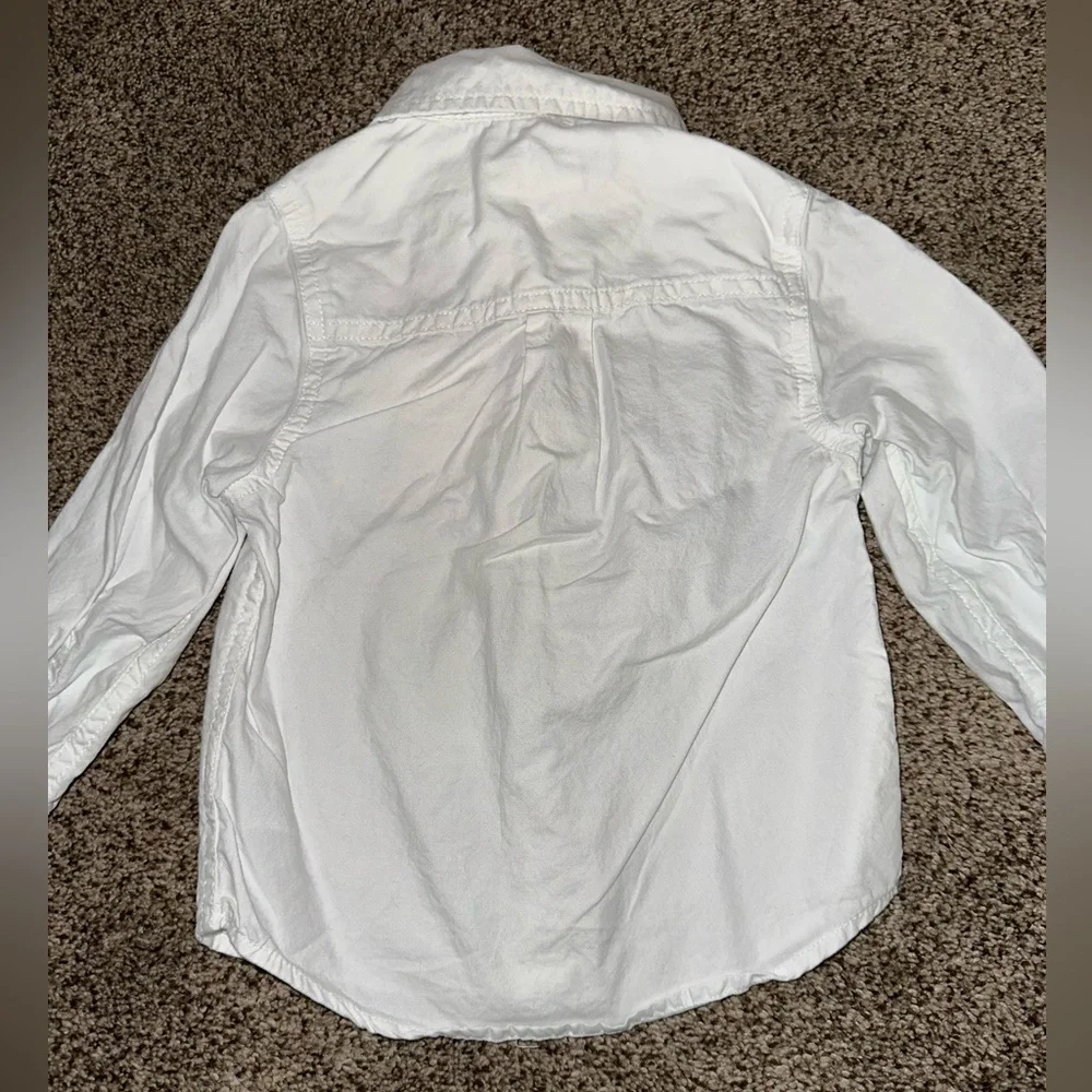 Cat & Jack White Button Down Kids Shirt - Picture 5 of 6